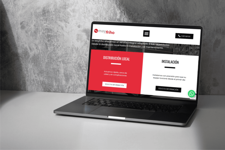 Mayfriho | Rediseño web